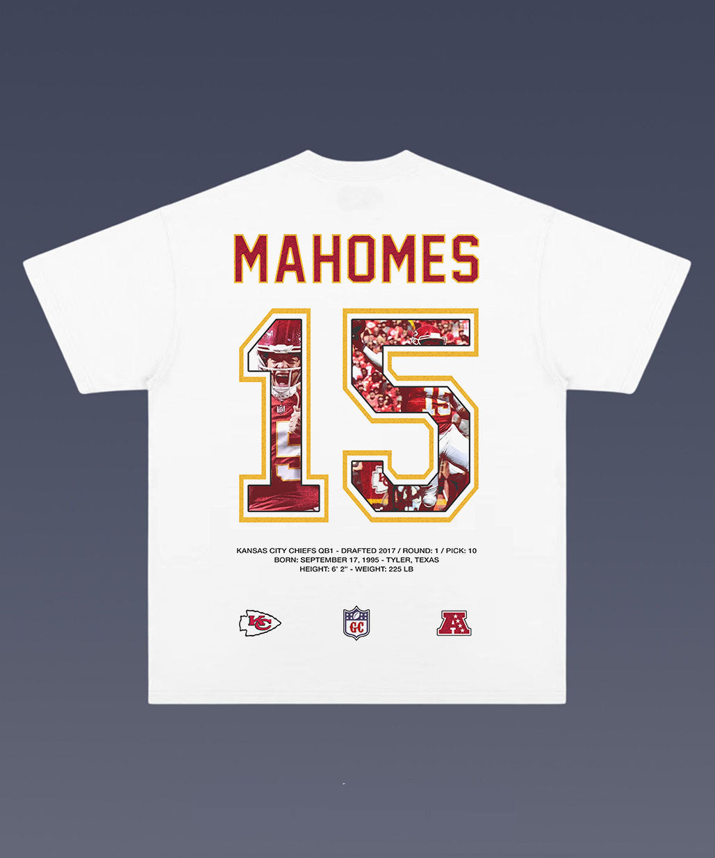 Patrick Mahomes 1.7 TEE - AMERICAN FOOTBALL GRAPHIC TEE