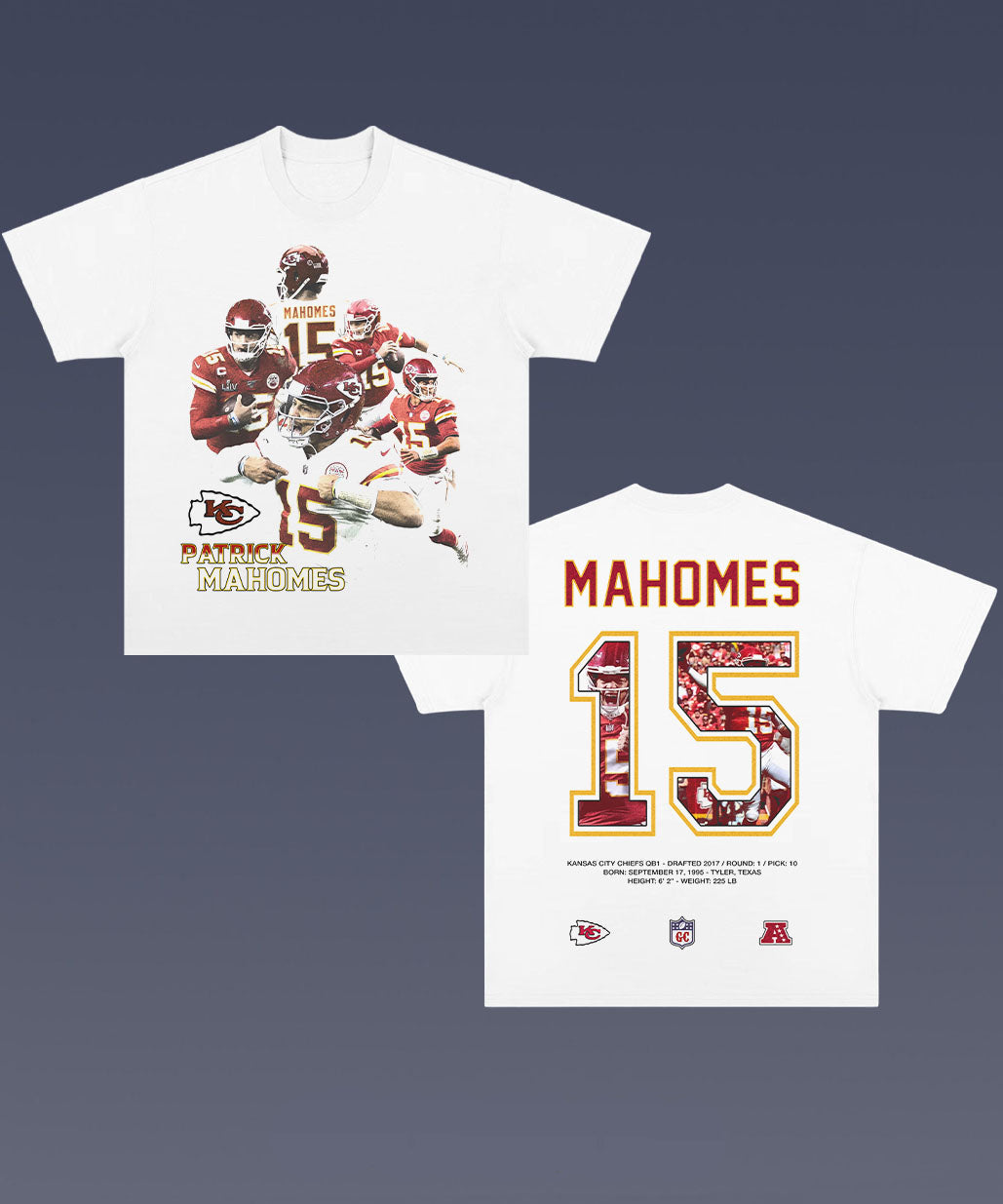 Patrick Mahomes 1.7 TEE - AMERICAN FOOTBALL GRAPHIC TEE
