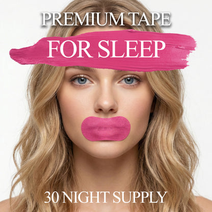 Saxon Premium Mouth Tape for Sleeping - Hypoallergenic Beauty Strips for Nose Breathing, 30 Count