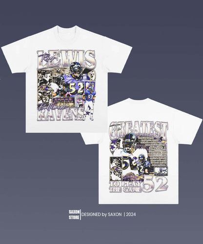 RAY LEWIS 1.0 TEE - AMERICAN FOOTBALL GRAPHIC TEE