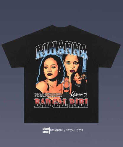Rihanna 1.10 BIG FACE GRAPHIC TEE