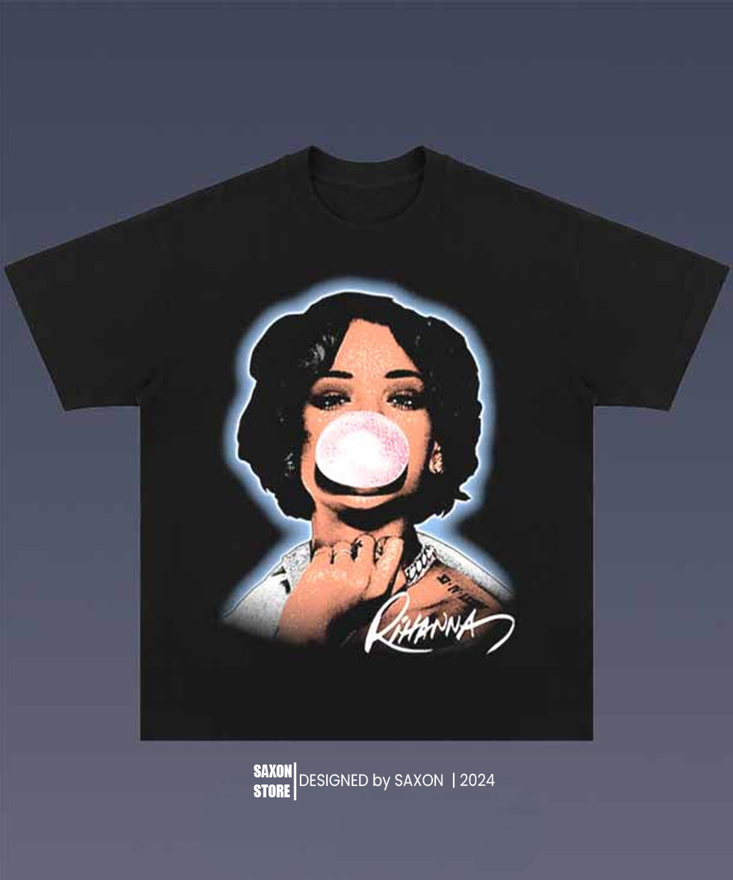 Rihanna 1.10 BIG FACE GRAPHIC TEE
