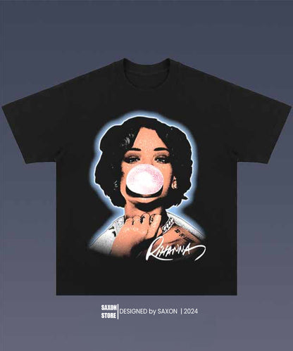 Rihanna 1.10 BIG FACE GRAPHIC TEE