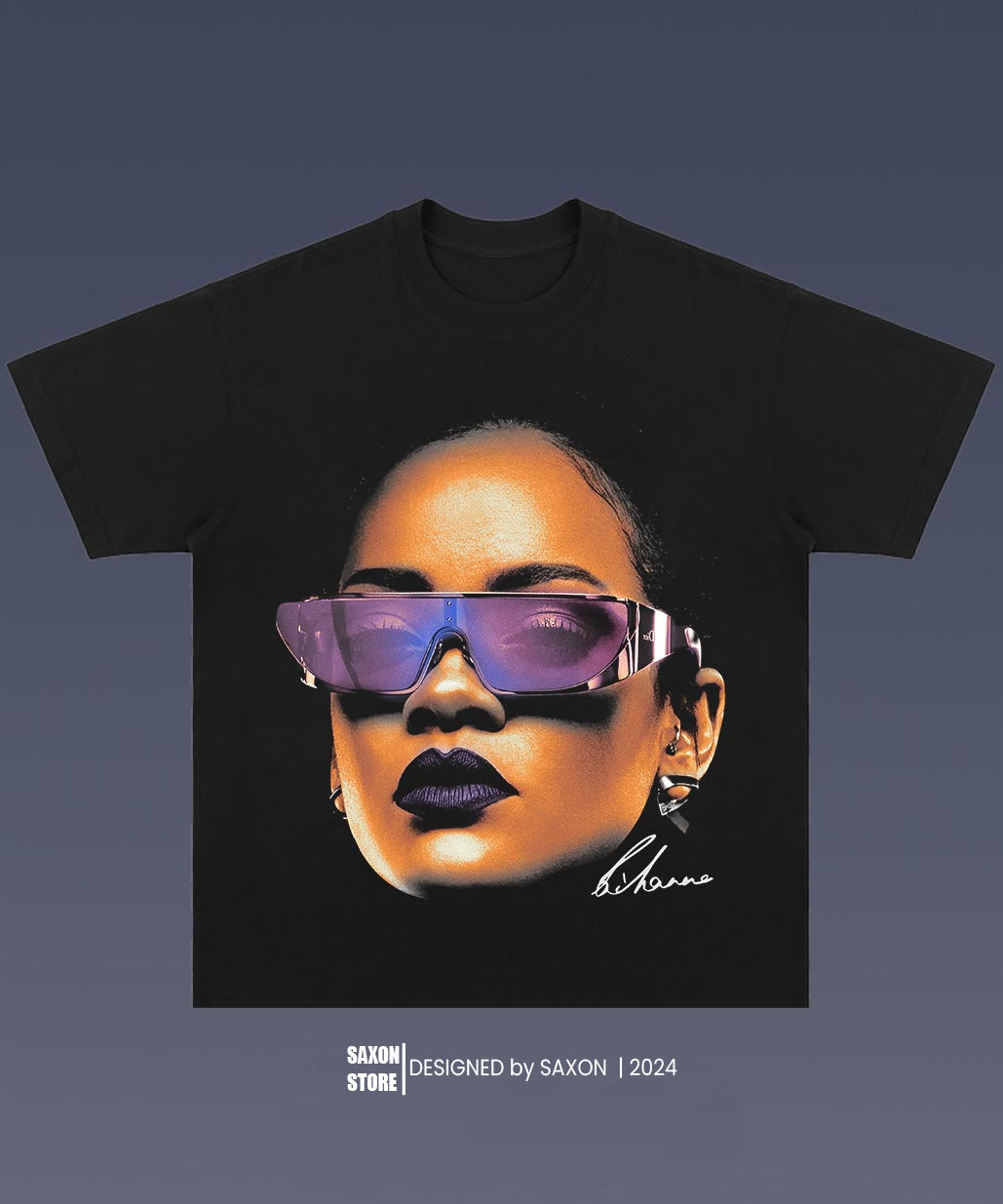 Rihanna 2.14 BIG FACE GRAPHIC TEE