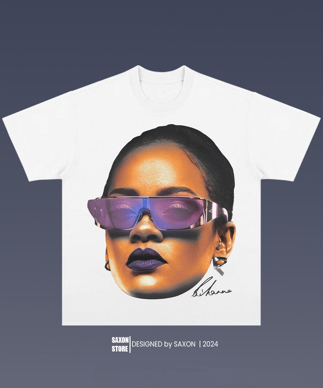 Rihanna 2.14 BIG FACE GRAPHIC TEE