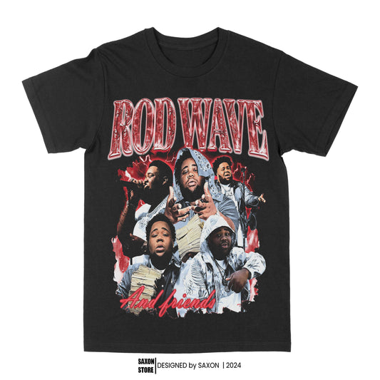 Rod Wave & Friends Black Graphic Tee