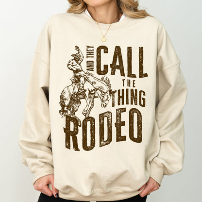 Rodeo Rider, Bronco, Bull, Horse, Cowboy, Cowgirl Sweatshirt