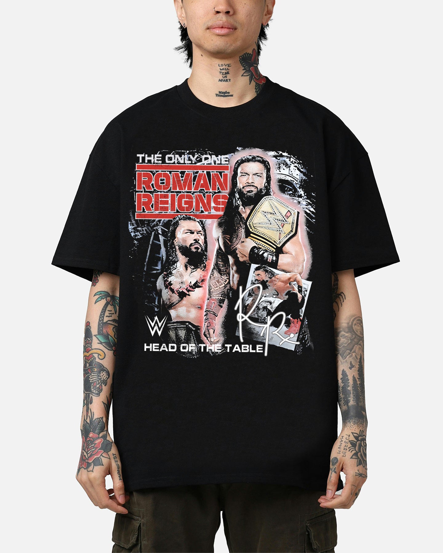 Saxon Store X WWE Roman Reigns Vintage T-Shirt
