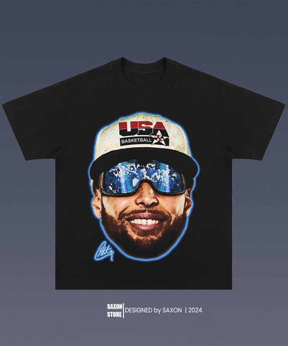 STEPHEN CURRY BIG FACE GRAPHIC TEE