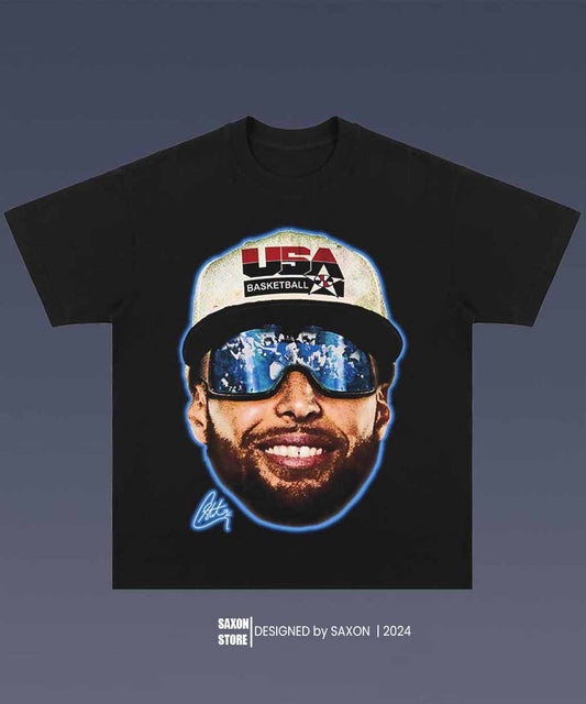 STEPHEN CURRY BIG FACE GRAPHIC TEE