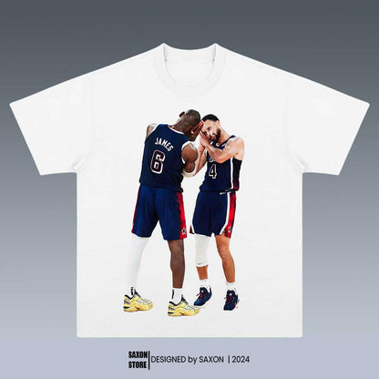 STEPHEN CURRY & LEBRON JAMES 8.14 GRAPHIC TEE