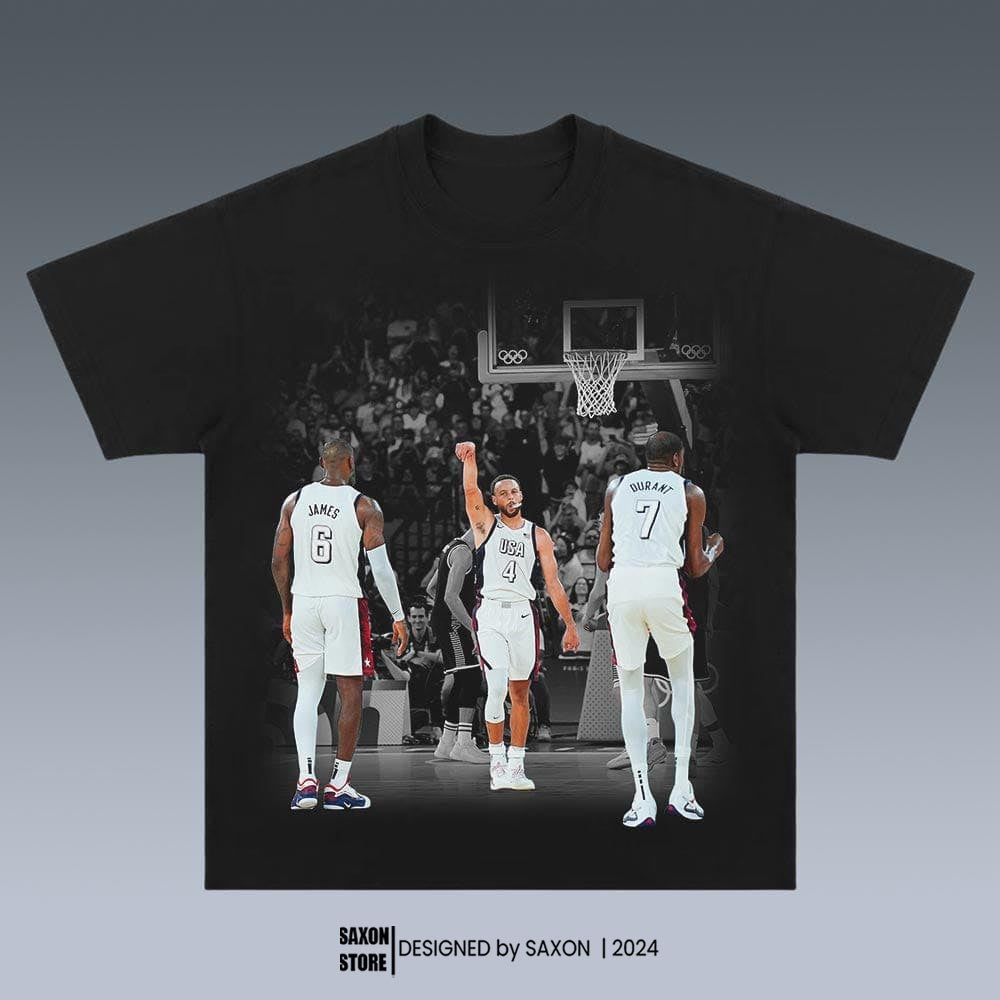 STEPHEN CURRY & LEBRON JAMES & KEVIN DURANT 8.14 GRAPHIC TEE