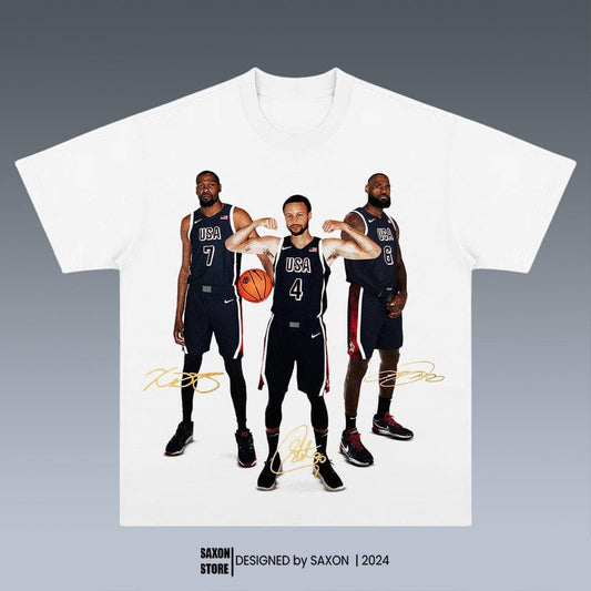 STEPHEN CURRY & LEBRON JAMES & KEVIN DURANT GRAPHIC TEE