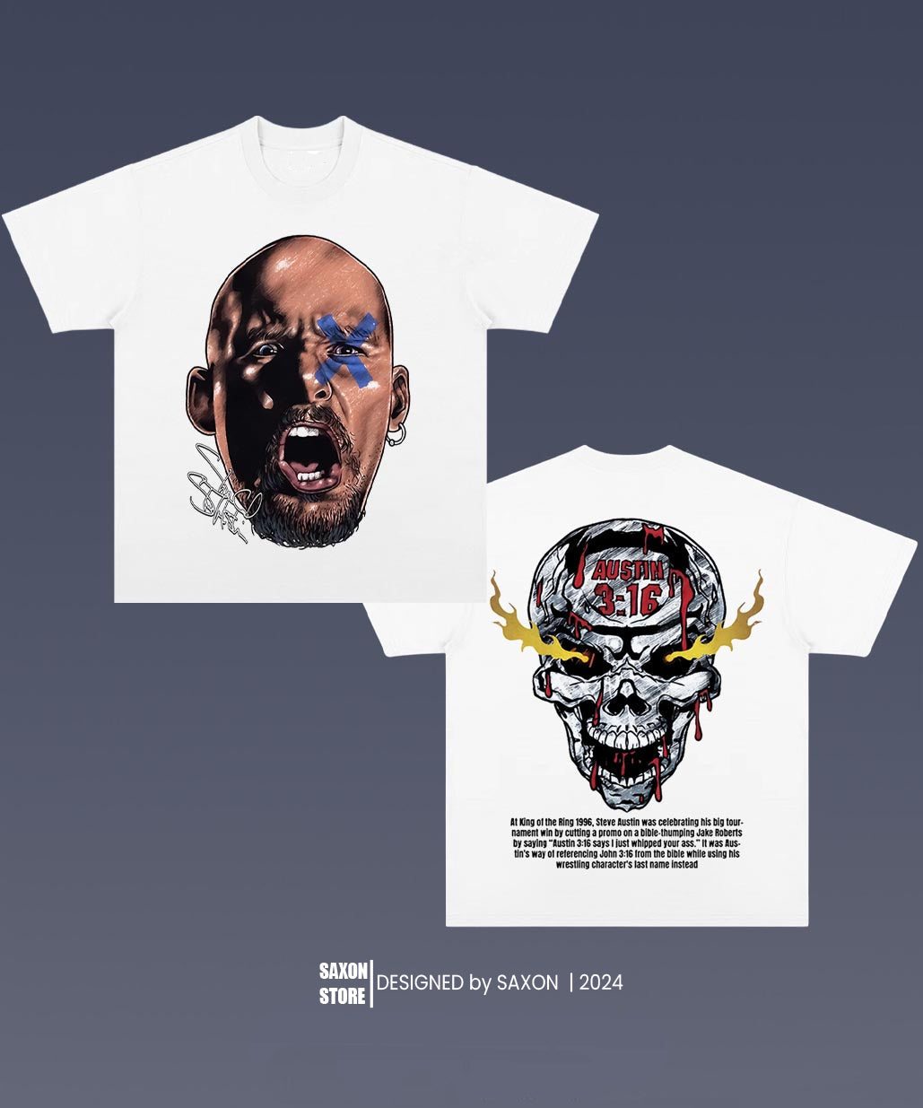 STONE COLD 2.3 BIG FACE GRAPHIC TEE