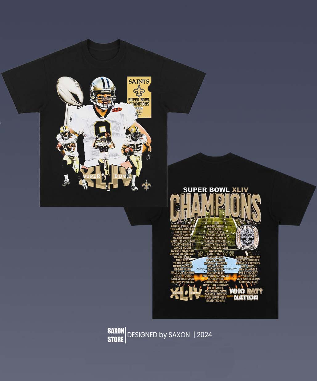 SUPER BOWL XLIV 1.0 TEE - AMERICAN FOOTBALL GRAPHIC TEE