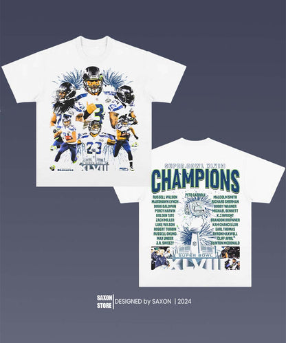 SUPER BOWL XLVIII 1.0 TEE - AMERICAN FOOTBALL GRAPHIC TEE