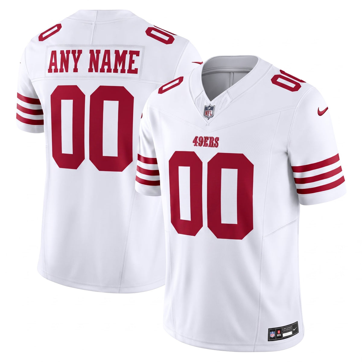 San Francisco 49ers Team 2026 Away Vapor F.U.S.E. Stitched Limited Jersey - White