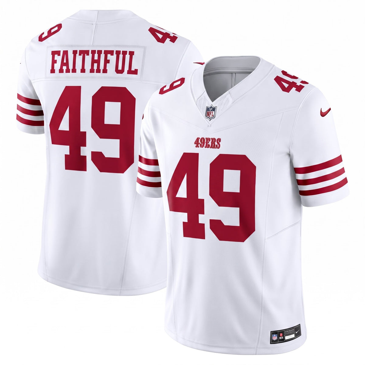 San Francisco 49ers Team 2026 Away Vapor F.U.S.E. Stitched Limited Jersey - White