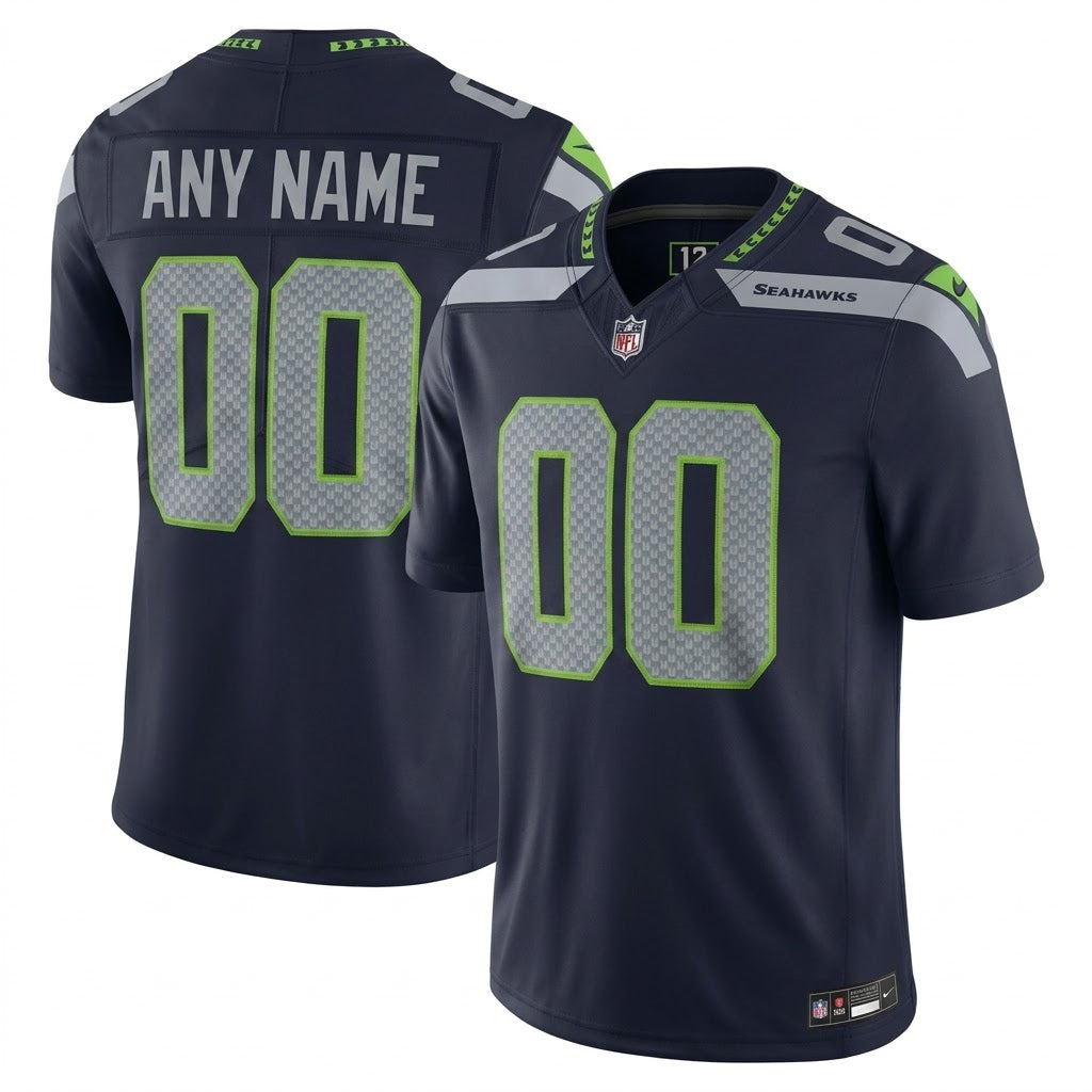 Seattle Seahawks 2026 Home Player Game Jersey College Navy