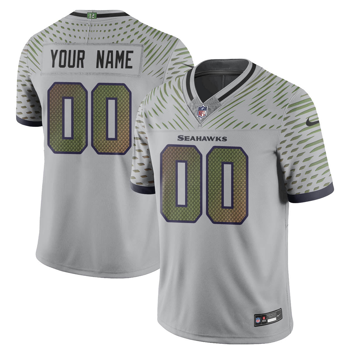 Seattle Seahawks 2026 Rivalries Collection Stitched Limited Jersey - Gray