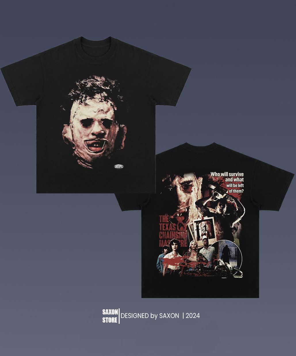 TEXAS CHAINSAW MASSACRE BIG FACE GRAPHIC TEE