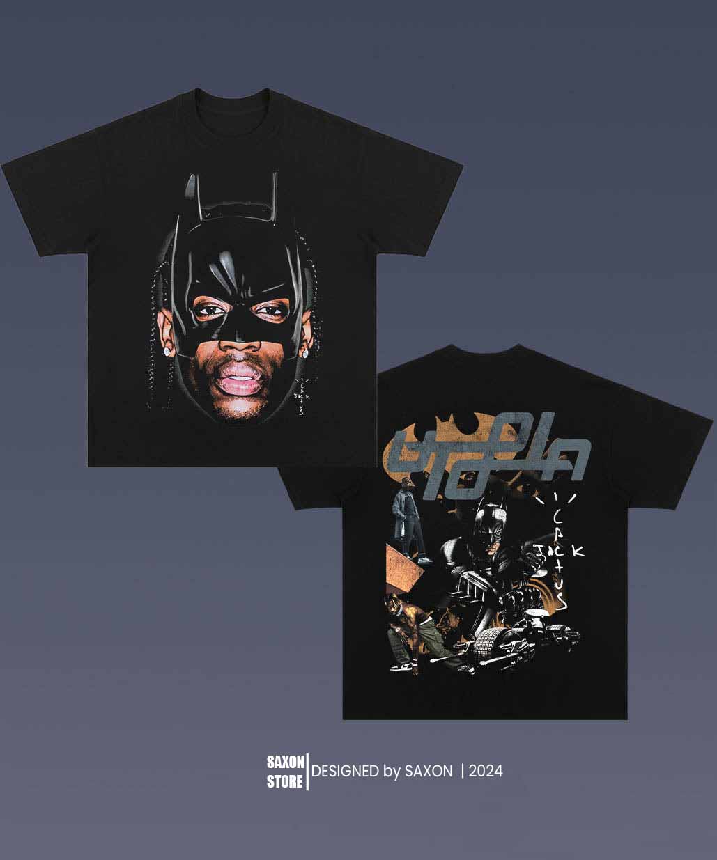 TRAVIS SCOTT TEE 7.51 BIG FACE GRAPHIC TEE