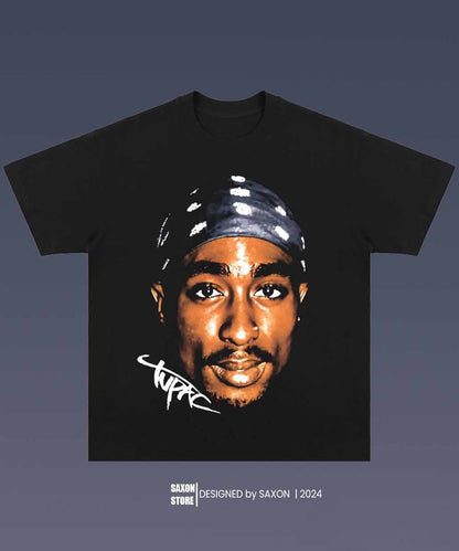 TUPAC 5.28 BIG FACE GRAPHIC TEE