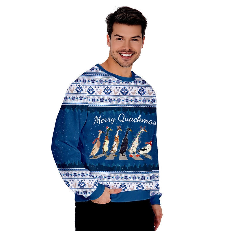 Merry Quackmass Funny Ugly Christmas Sweater