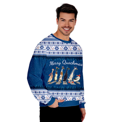 Merry Quackmass Funny Ugly Christmas Sweater