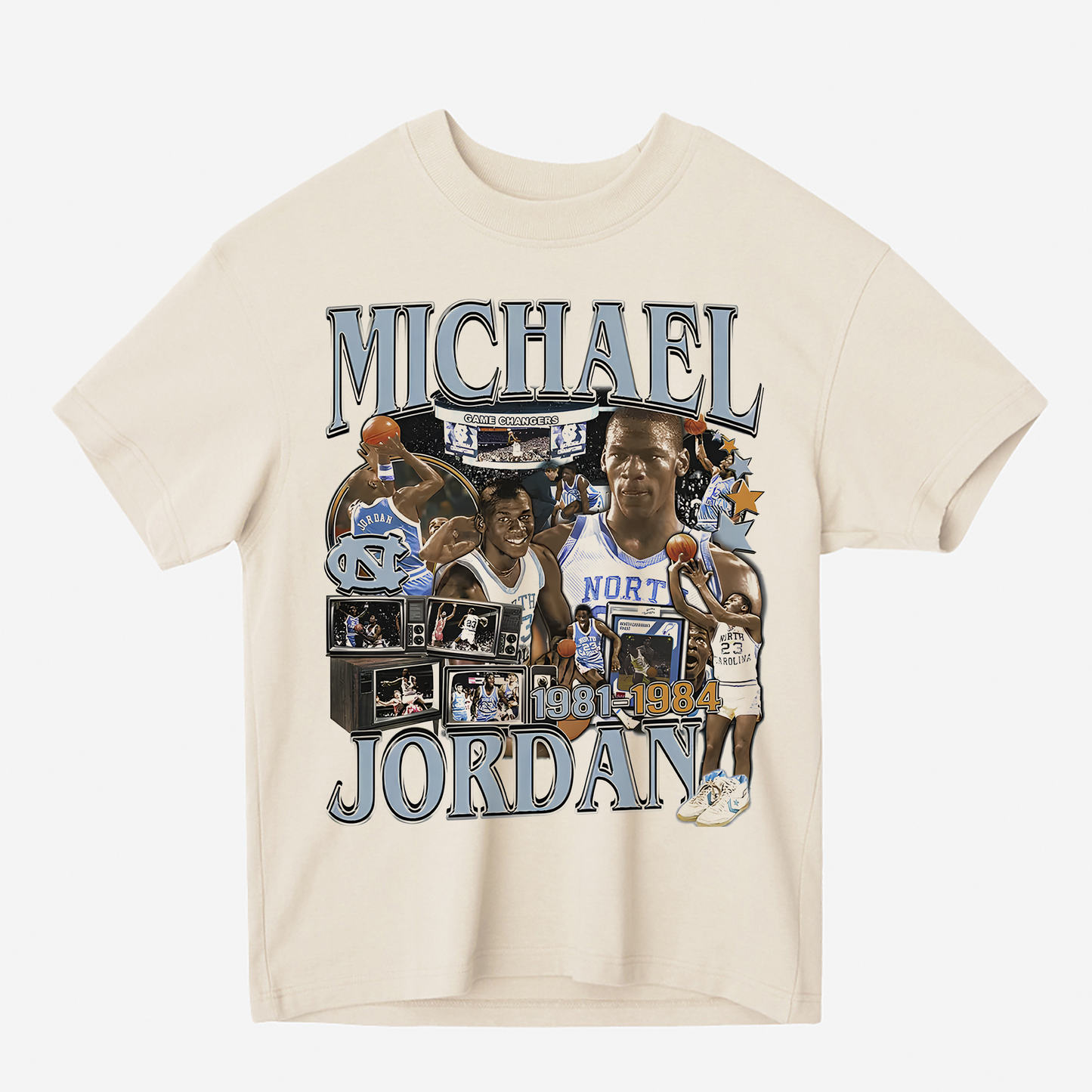 UNC JORDAN Heavyweight Graphic Tee Shirt