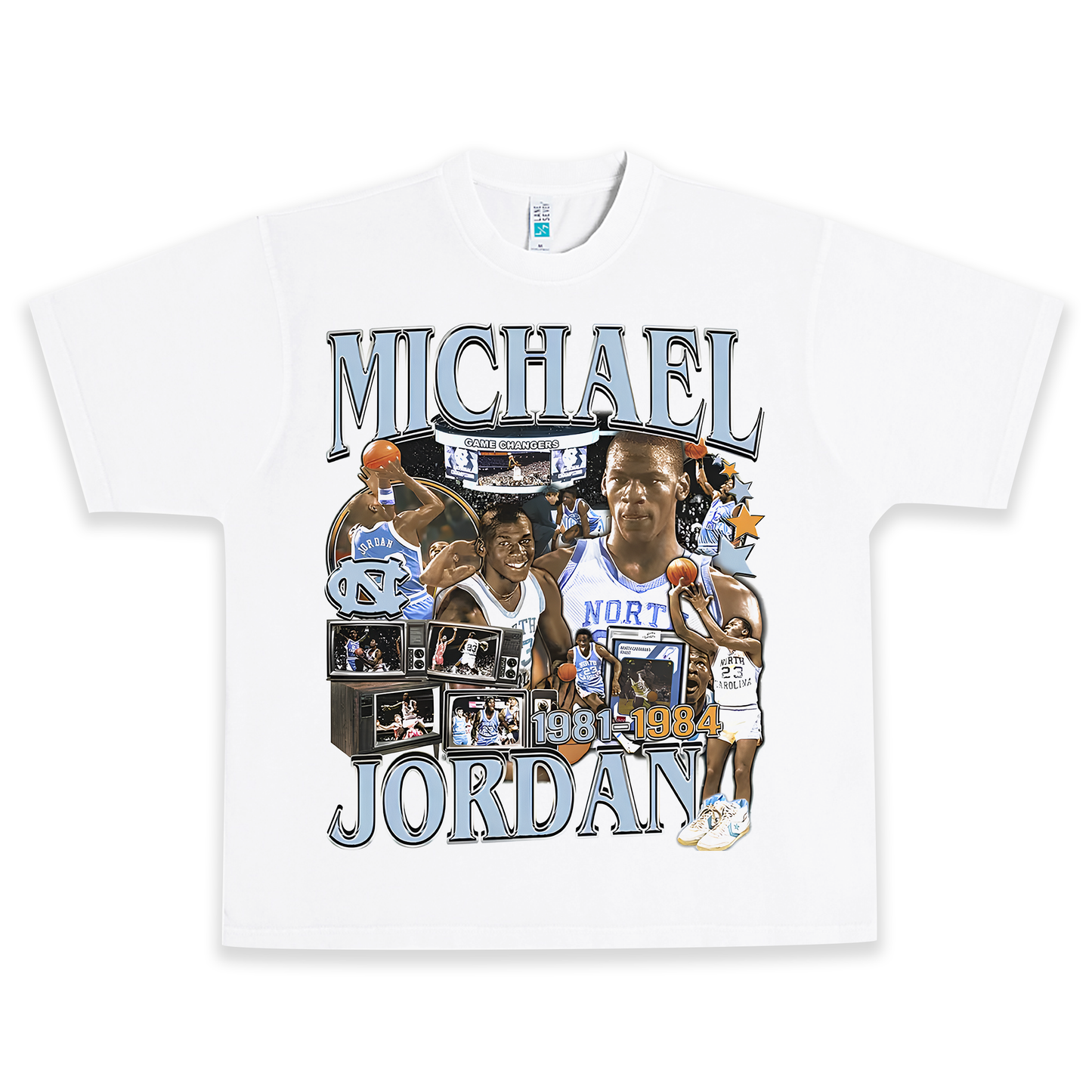 UNC JORDAN Heavyweight Graphic Tee Shirt