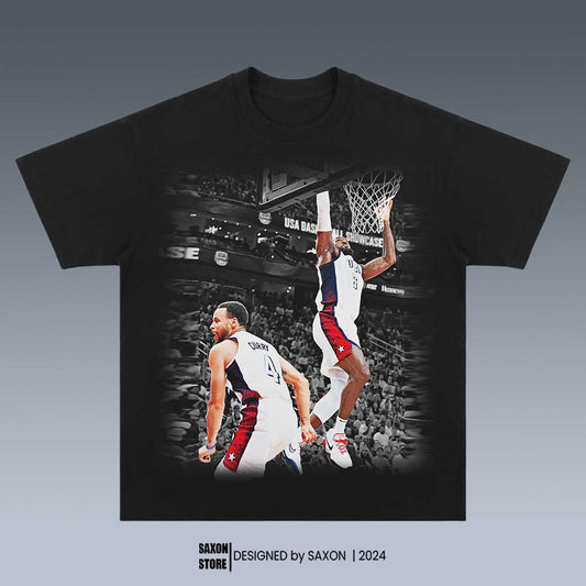 USA BASKETBALL TEAM - LEBRON JAMES AND STEPHEN CURRY 7.17 GRAPHIC TEE