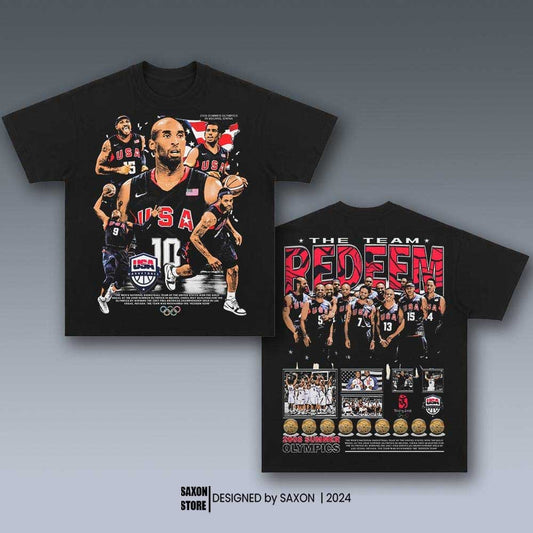 USA BASKETBALL TEAM 7.29- 2008 REDEEM TEAM GRAPHIC TEE