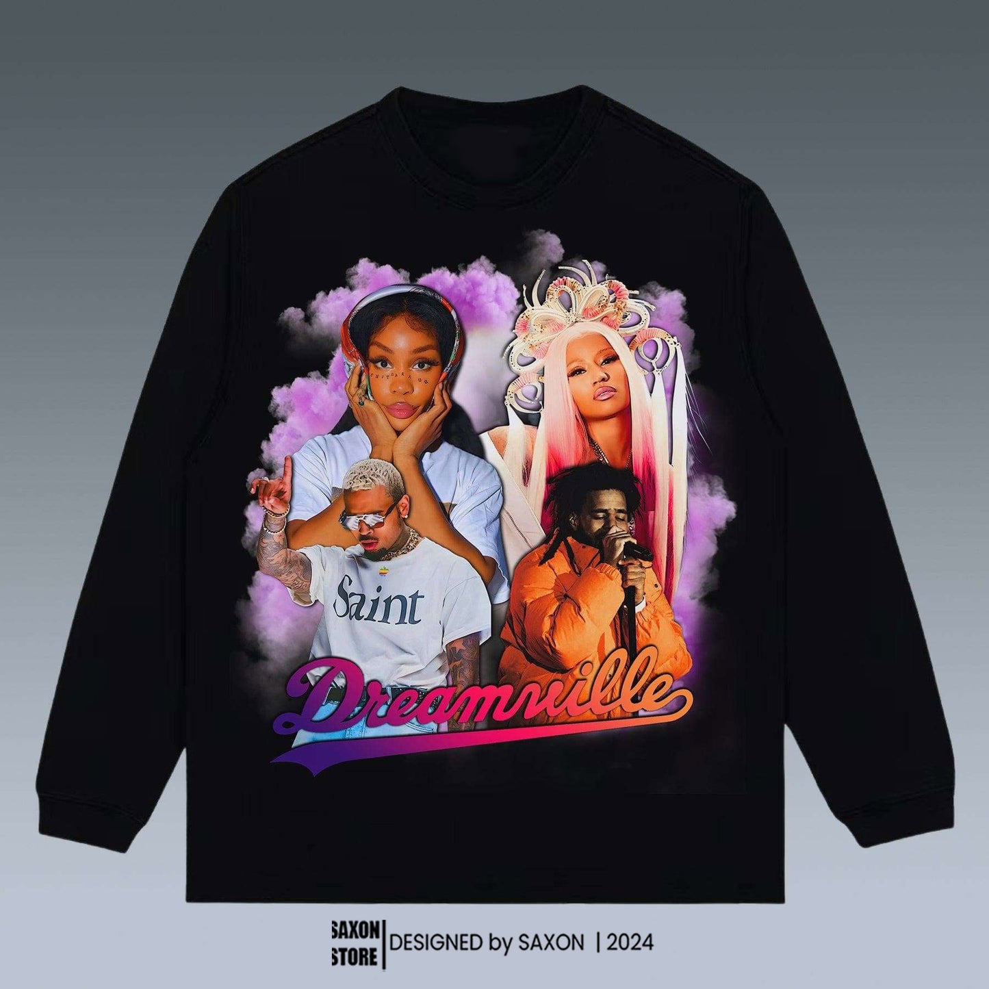 VINTAGE SWEATSHIRT | CHRIS BROWN-SZA-NICKI MINAJ-J COLE