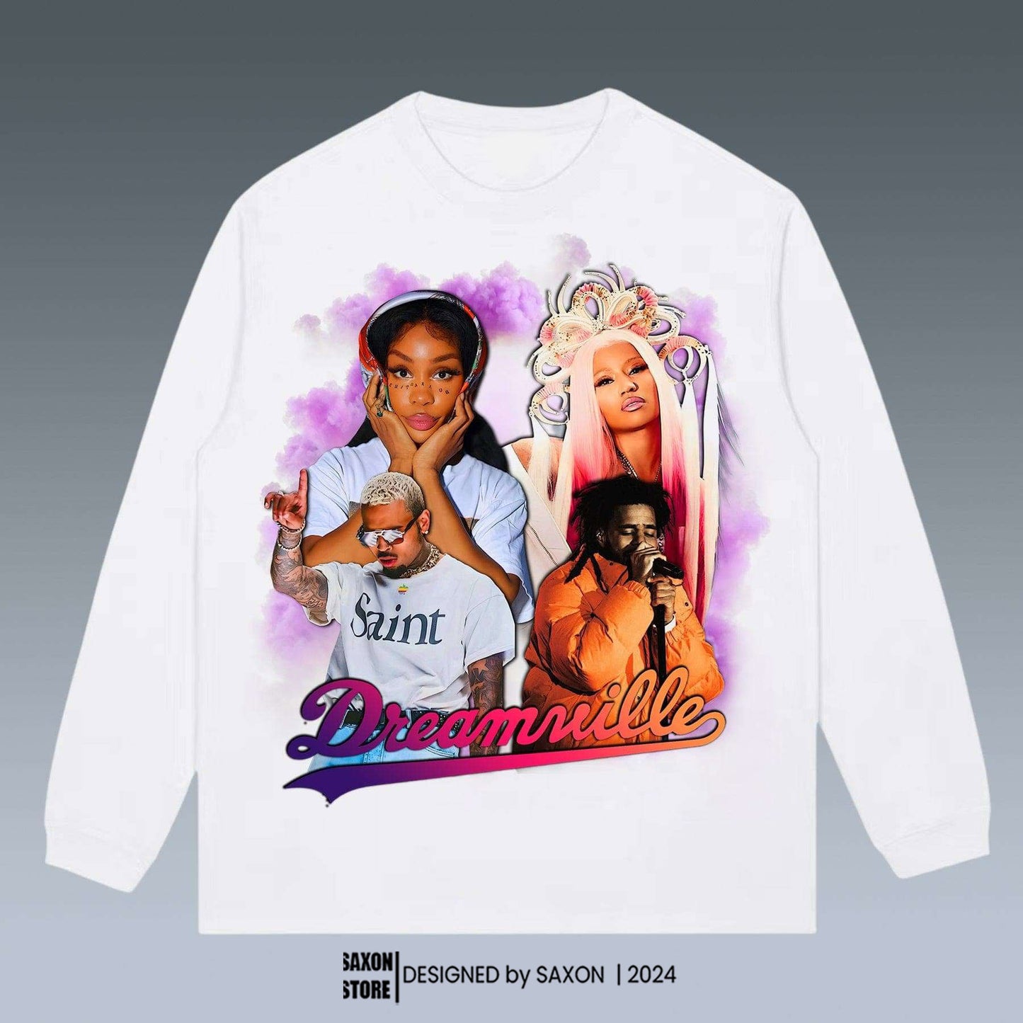 VINTAGE SWEATSHIRT | CHRIS BROWN-SZA-NICKI MINAJ-J COLE