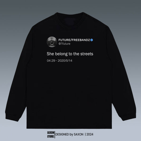 VINTAGE SWEATSHIRT | FUTURE-SHE BELONG TO THE STREETS