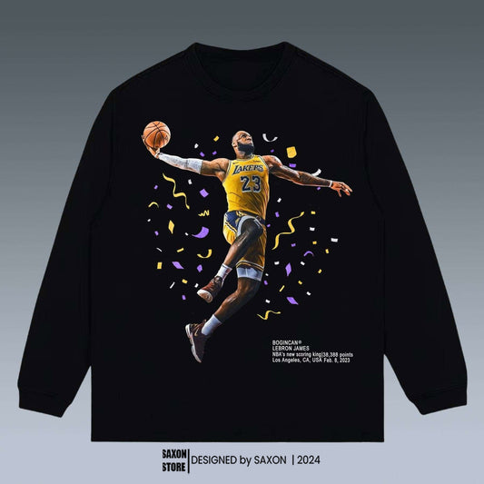 VINTAGE SWEATSHIRT | LEBRON JAMES& NBA’S NEW SCORING KING 38,388 POINTS