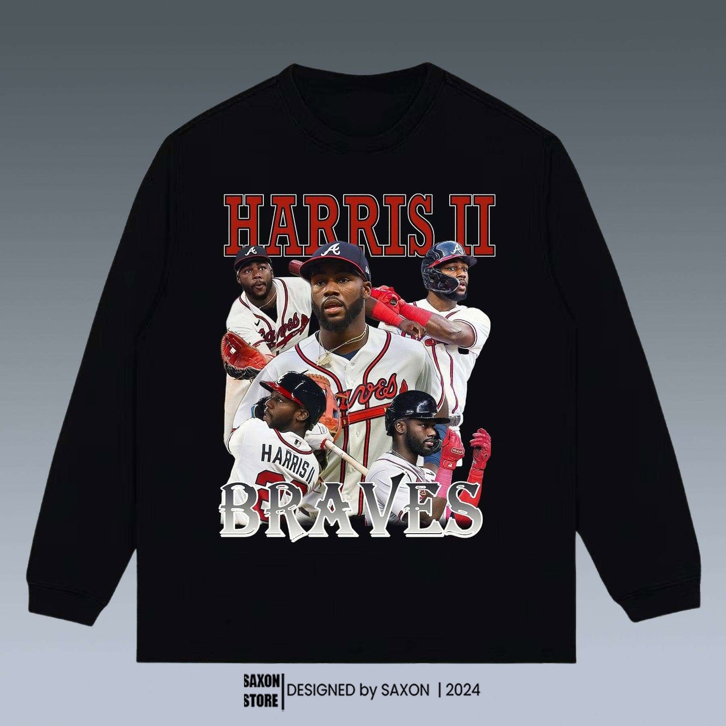 VINTAGE SWEATSHIRT | MICHAEL HARRIS II& ATLANTA BRAVES