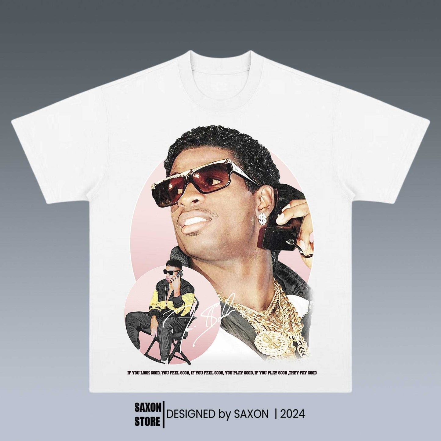 VINTAGE TEE DEION SANDERS GRAPHIC TEE V1