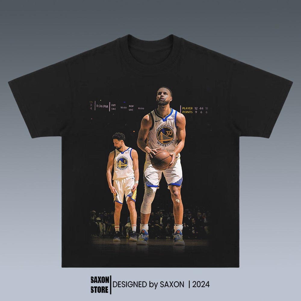 WARRIORS-STEPHEN CURRY- KLAY THOMPSON GRAPHIC TEE