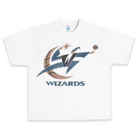 WASHINGTON WIZARDS VINTAGE Heavyweight Graphic Tee Shirt