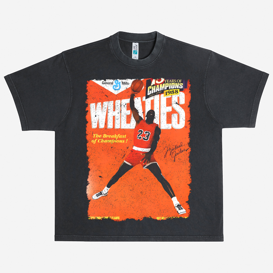 WHEATIES MICHAEL JORDAN 1988 VINTAGE Heavyweight Graphic Tee Shirt