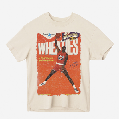 WHEATIES MICHAEL JORDAN 1988 VINTAGE Heavyweight Graphic Tee Shirt