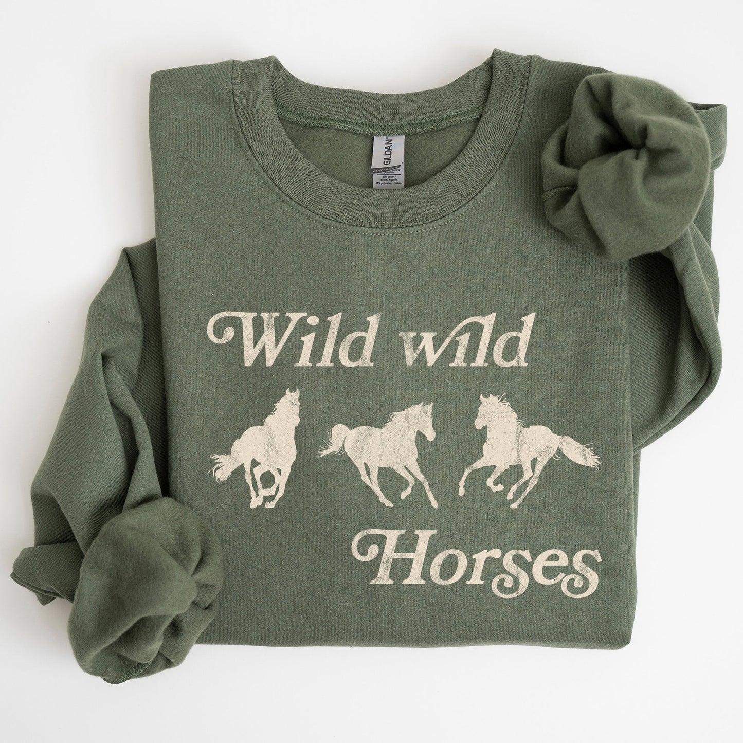 Wild Wild Horses, Country, Western Sweatshirt