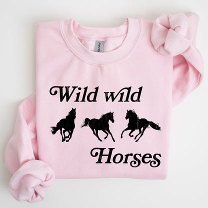 Wild Wild Horses, Country, Western Sweatshirt