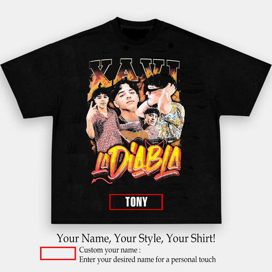 Xavi La Diabla Graphic Tee | Personalize with Your Name