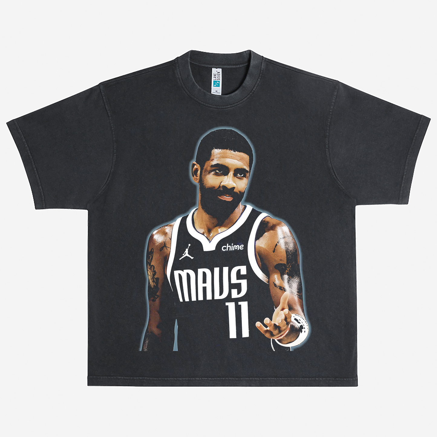 Y2K KYRIE IRVING Heavyweight Graphic Tee Shirt