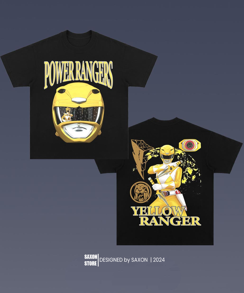 YELLOW RANGER 1.0 BIG FACE GRAPHIC TEE