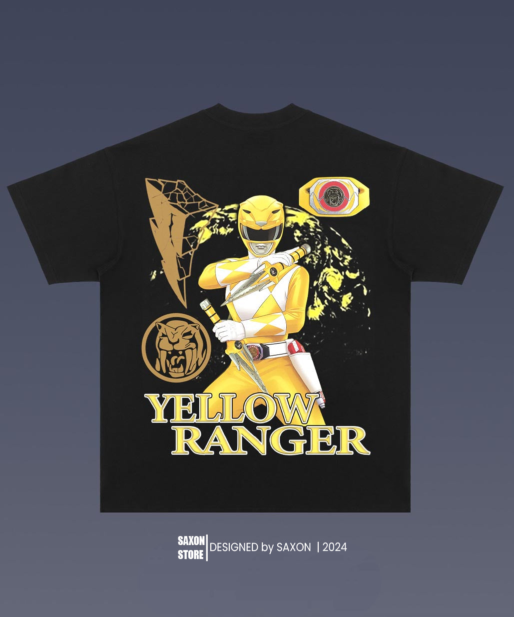 YELLOW RANGER 1.0 BIG FACE GRAPHIC TEE
