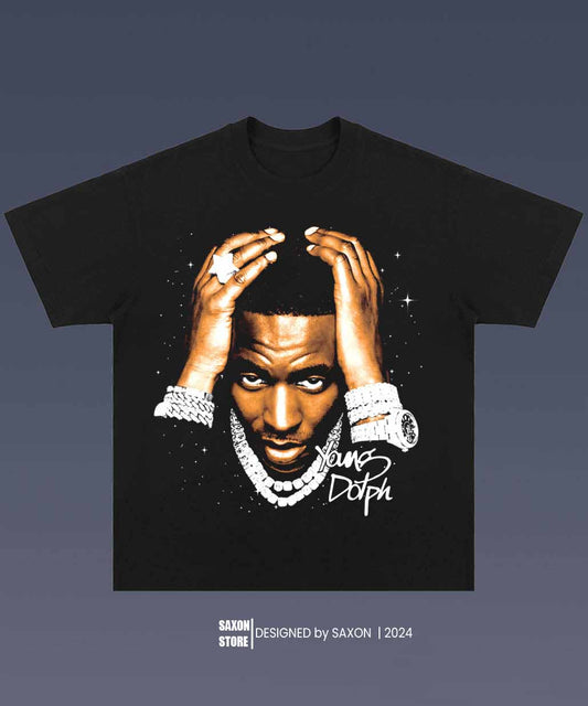 YOUNG DOLPH 2.0 BIG FACE GRAPHIC TEE